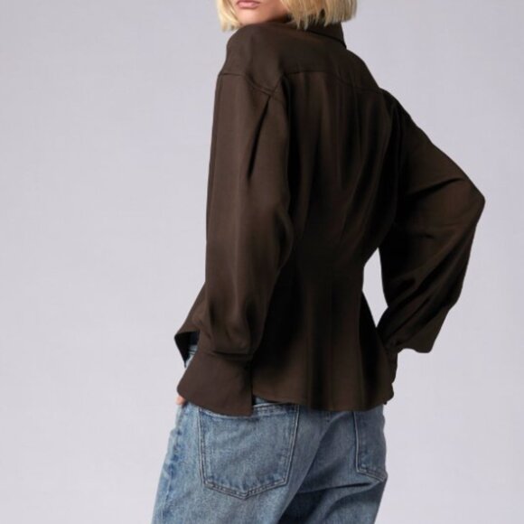 NWT! Equipment Bennett Long Sleeve Shirt - 0 - Picture 2 of 3